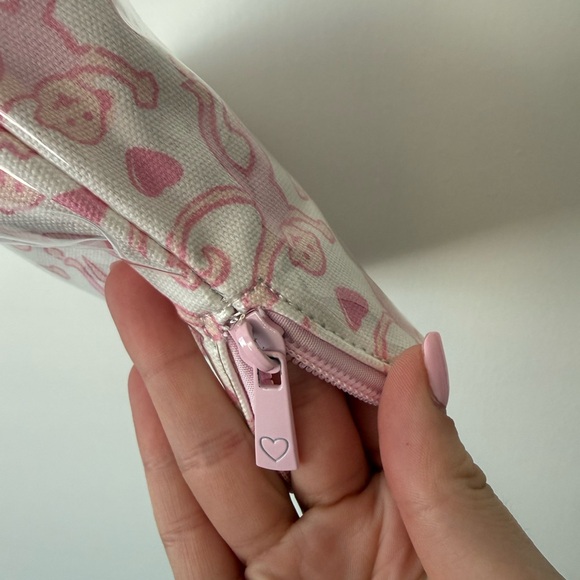 Lovely Monkey Large Makeup Bag in Pale Pink - Picture 5 of 5